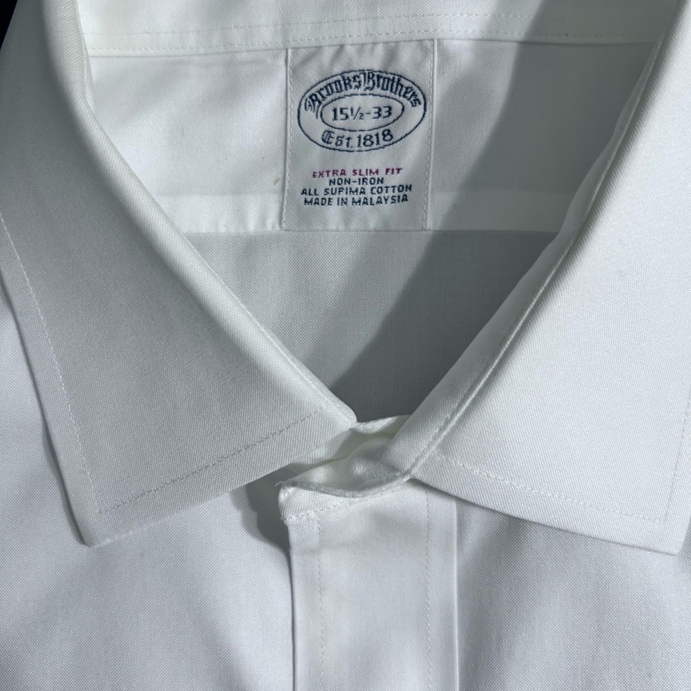 Brooks Brothers White Dress Shirt - Picture 3 of 4